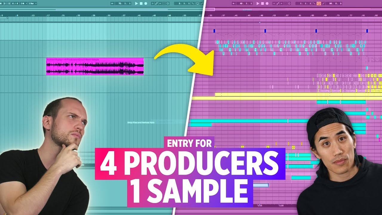 MAKING A SONG FROM ONE SAMPLE (my entry for Andrew Huang's 4 producers, 1 sample challenge)