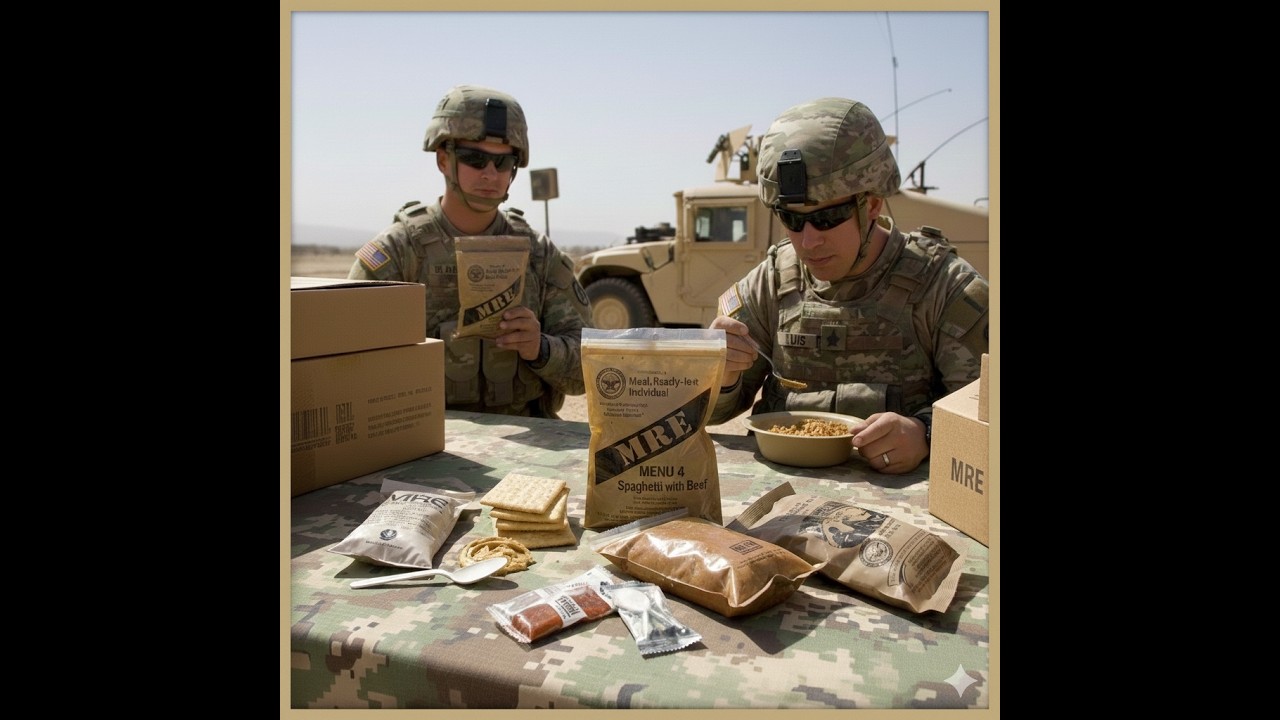 Американский сухой паёк номер 4, Спагетти с говядиной. MRE USA ARMY Menu 4