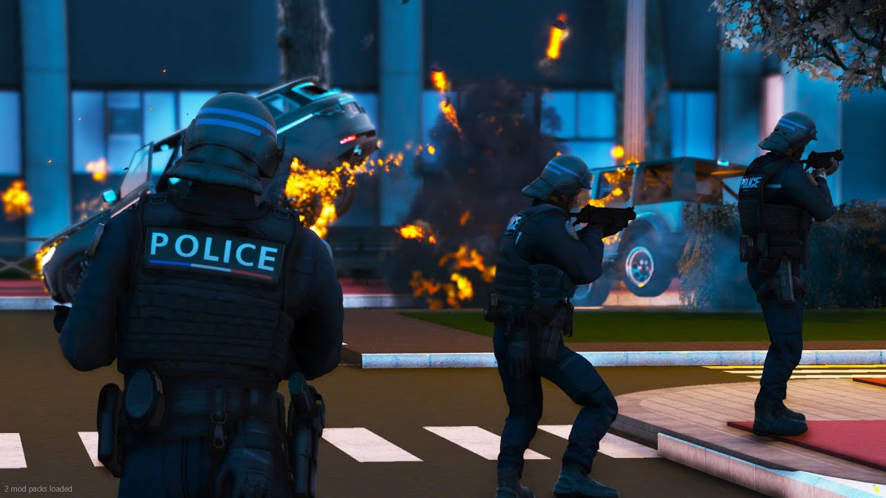 [GTA 5 RP] AFFRONTEMENT POLICE VS JEUNE SUR LA MAP PARIS | LSPDFR #1042