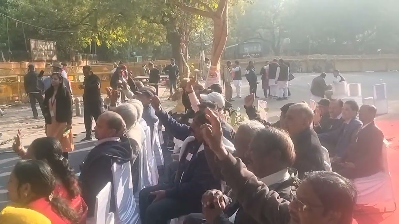 All india Railway federation (AIRRF) The Demonstration place at janter Manter