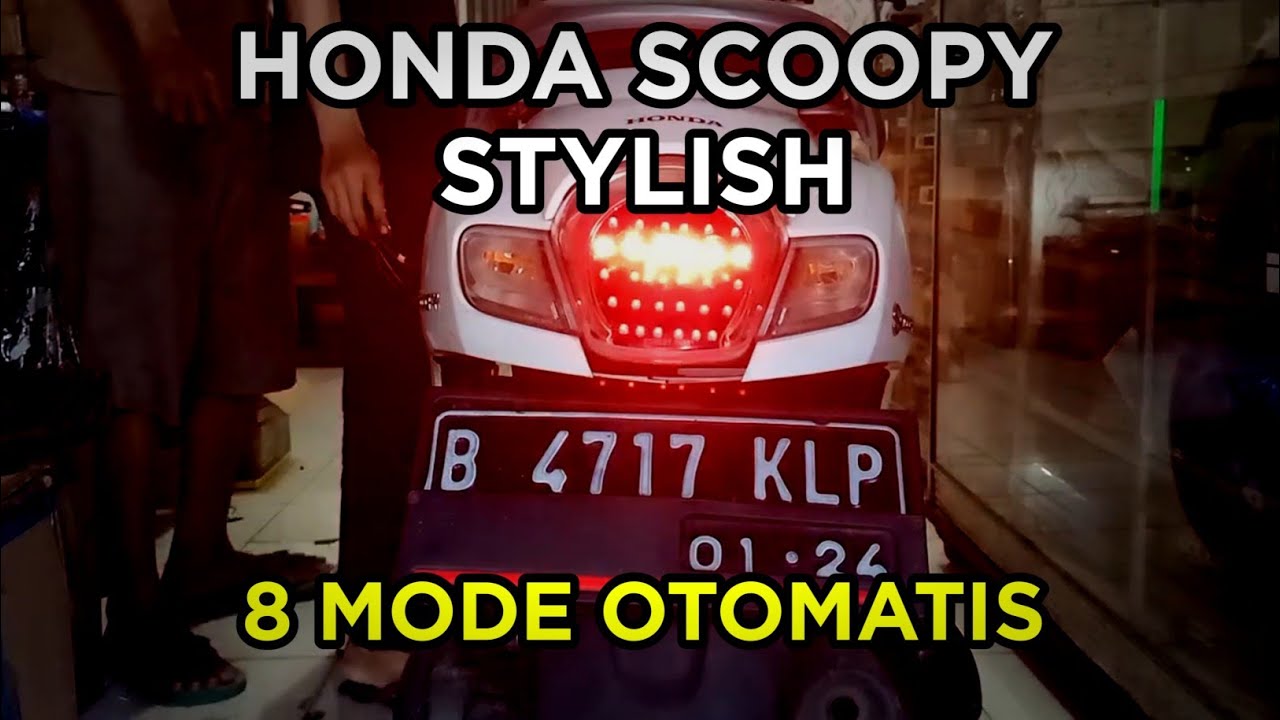 #32 PEMASANGAN LAMPU LED CUSTOM DI HONDA SCOOPY STYLISH 2017-2019, BIKIN KEPO..