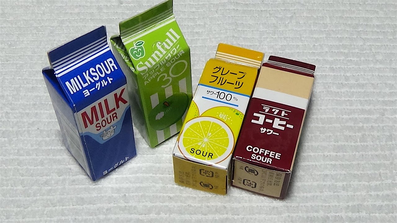 『サワーパック』 ミニチュア紙パック型お菓子