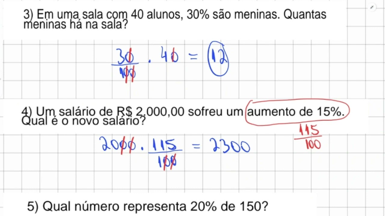 RESOLVENDO 10 QUESTÕES DE PORCENTAGEM BÁSICA | APRENDA RÁPIDO.