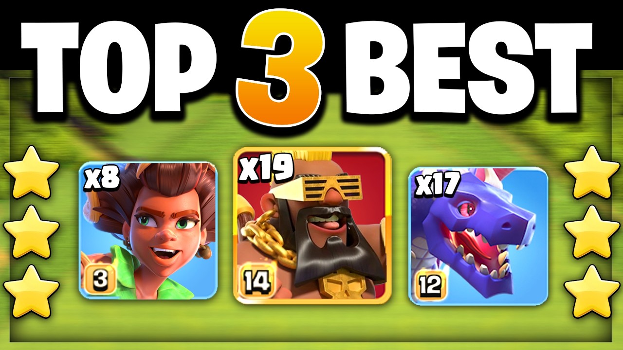 Top 3 BEST TH17 Attack Strategy for EASY 3 Stars in Clash of Clans!