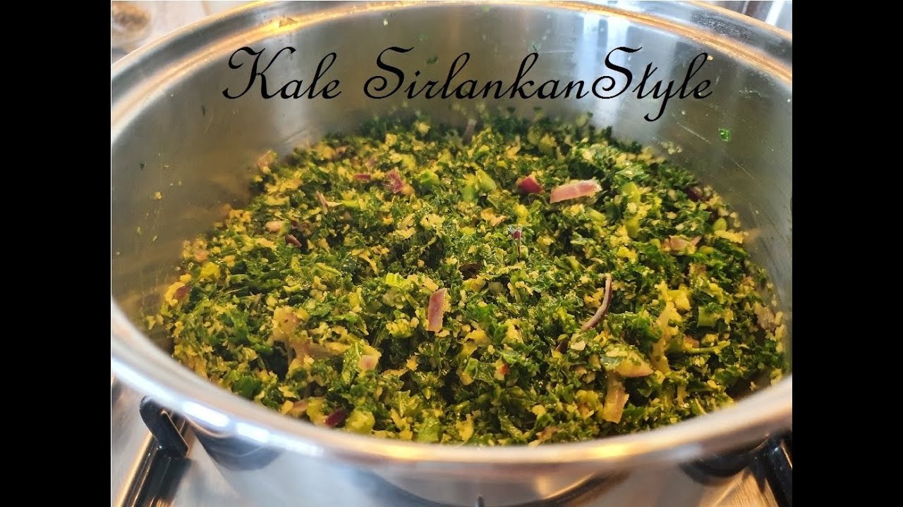Healthy Curly Kale Sri Lankan Style ~Kale Salad