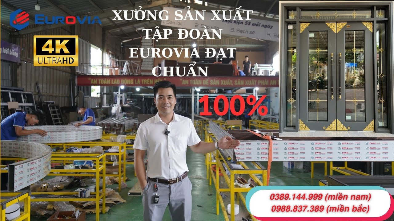 Xưởng Sản Xuất Cửa Nhôm Đạt Chuẩn 5S Công Ty Cổ Phần Tập Đoàn EUROVIA Tại Tp Hồ Chí Minh0389.144.999
