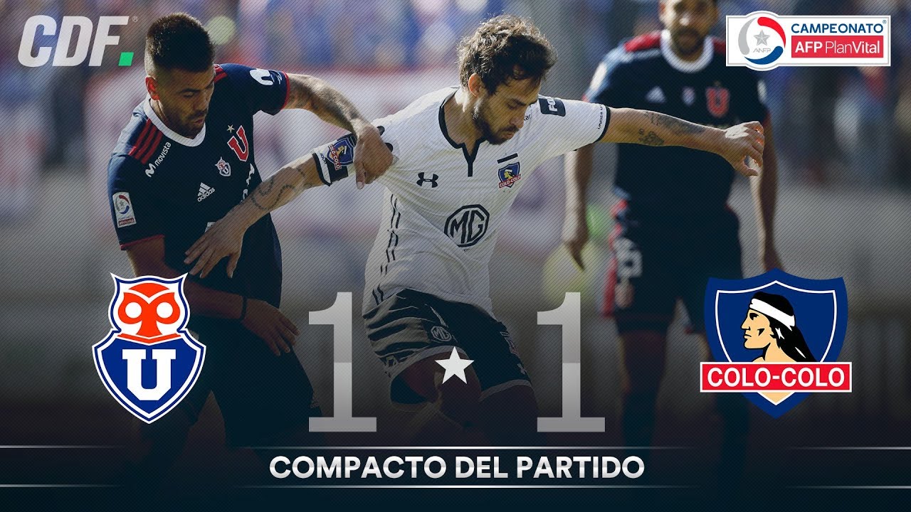 Universidad de Chile 1 - 1 Colo Colo | Campeonato AFP PlanVital 2019 | Fecha 13 | CDF