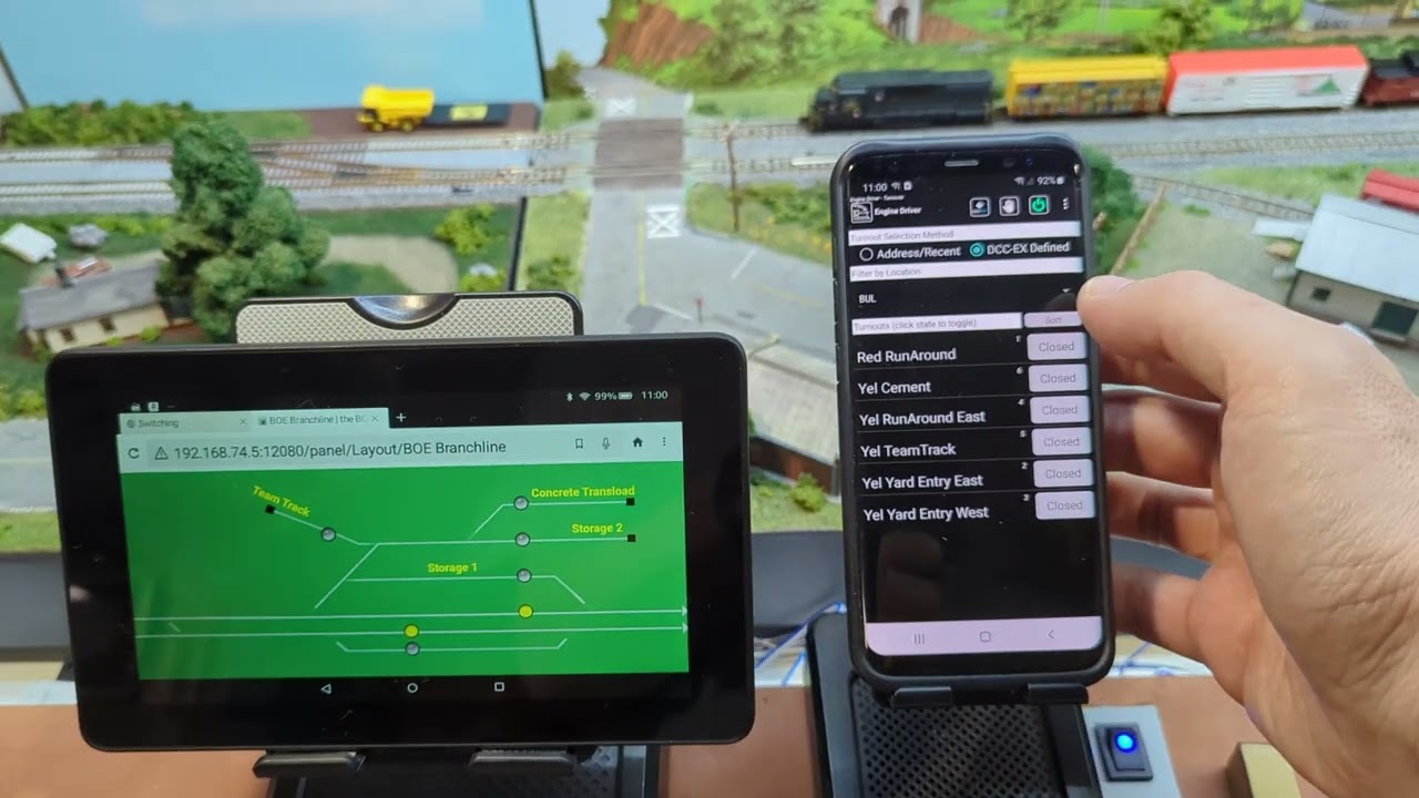 JMRI Panel Pro as a Route Indicator on the BOE Line