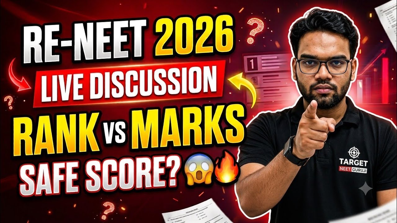 🚨 RE-NEET 2026 LIVE | Rank vs Marks Analysis 😱 | Safe Score for MBBS?