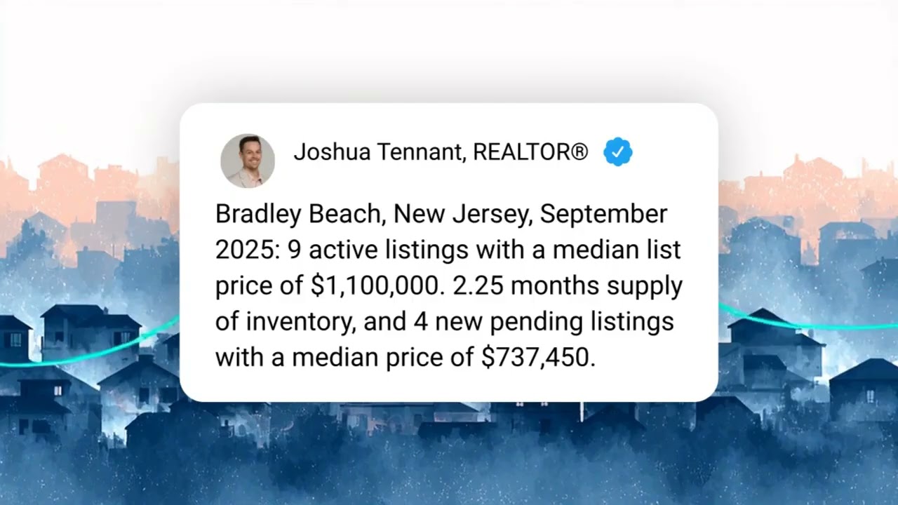 Bradley Beach, NJ Real Estate Market Trends Fall 2025