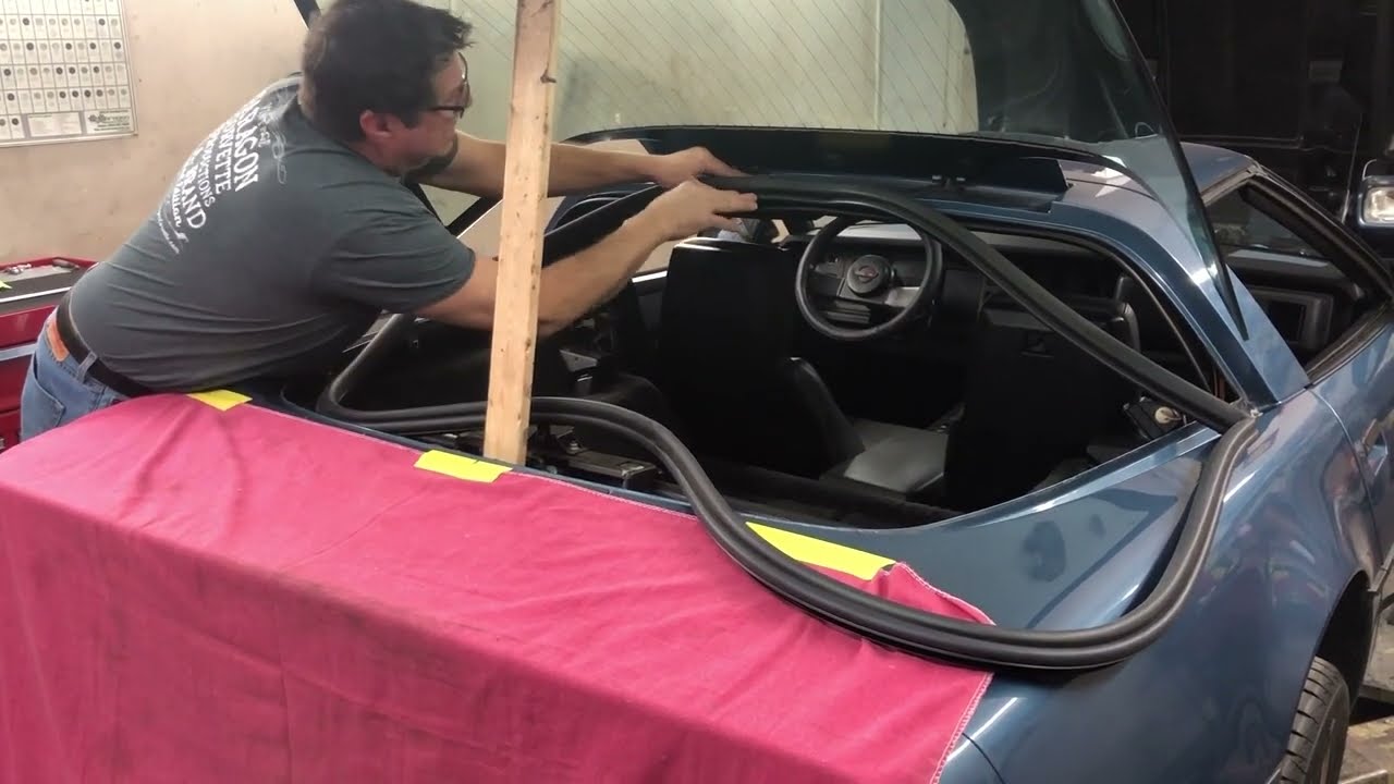 C4 Corvette Rear Hatch Weatherstrip Replacement (BONUS Drain Kit Install)