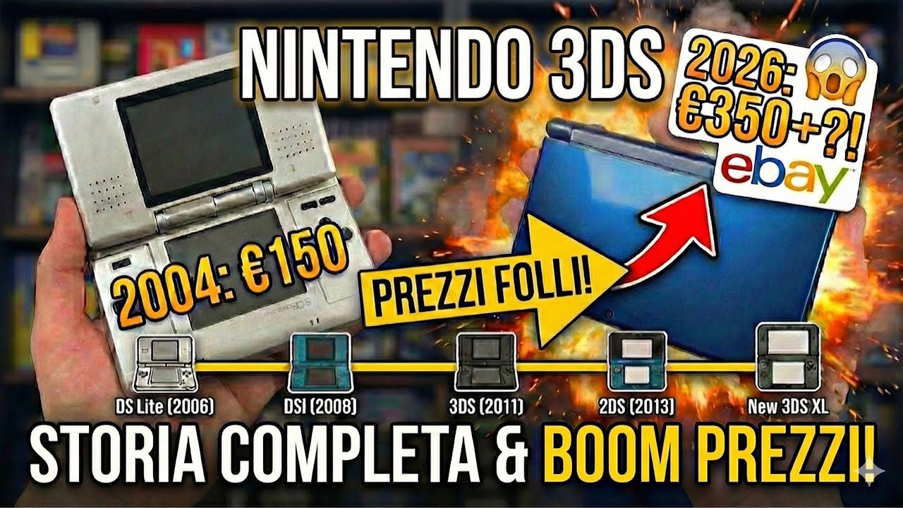 NINTENDO 3DS COSTA PIU' DELL'ORO! TUTTA LA STORIA 💰#retrogaming #nintendo #3ds