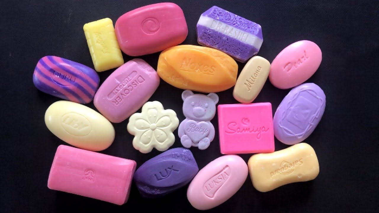 Soap SET 💜💗💛 ASMR soap | Cutting dry soap | #soapcarving #sabun *555