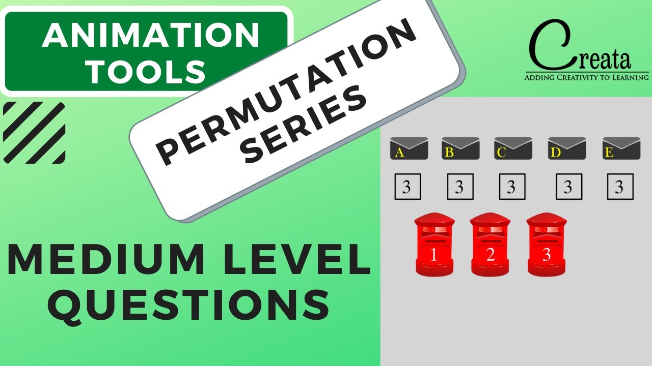 MEDIUM LEVEL QUESTIONS ON PERMUTATION | PERMUTATION SERIES | CREATA CLASSES