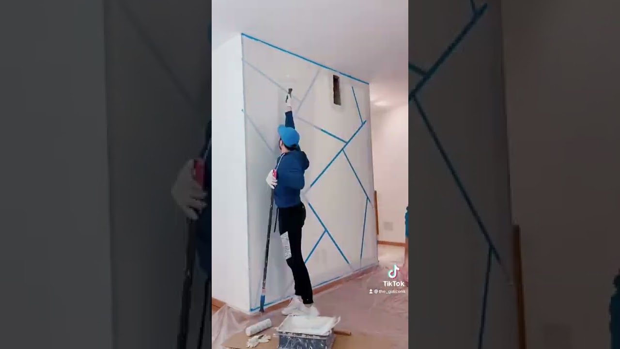 Parete geometrica            Geometric wall - Iterior design hacks