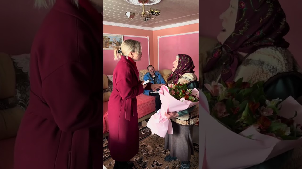 Surpriză și felicitare cu ziua de naștere pentru cea mai scumpă mămică si bunică-pentru Doamna Maria
