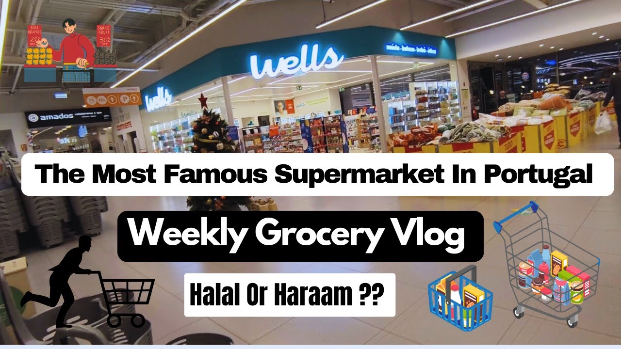 The Most Famous Supermarket In Portugal | Weekly Grocery Vlog | How I Differentiate Halal Or Haram??