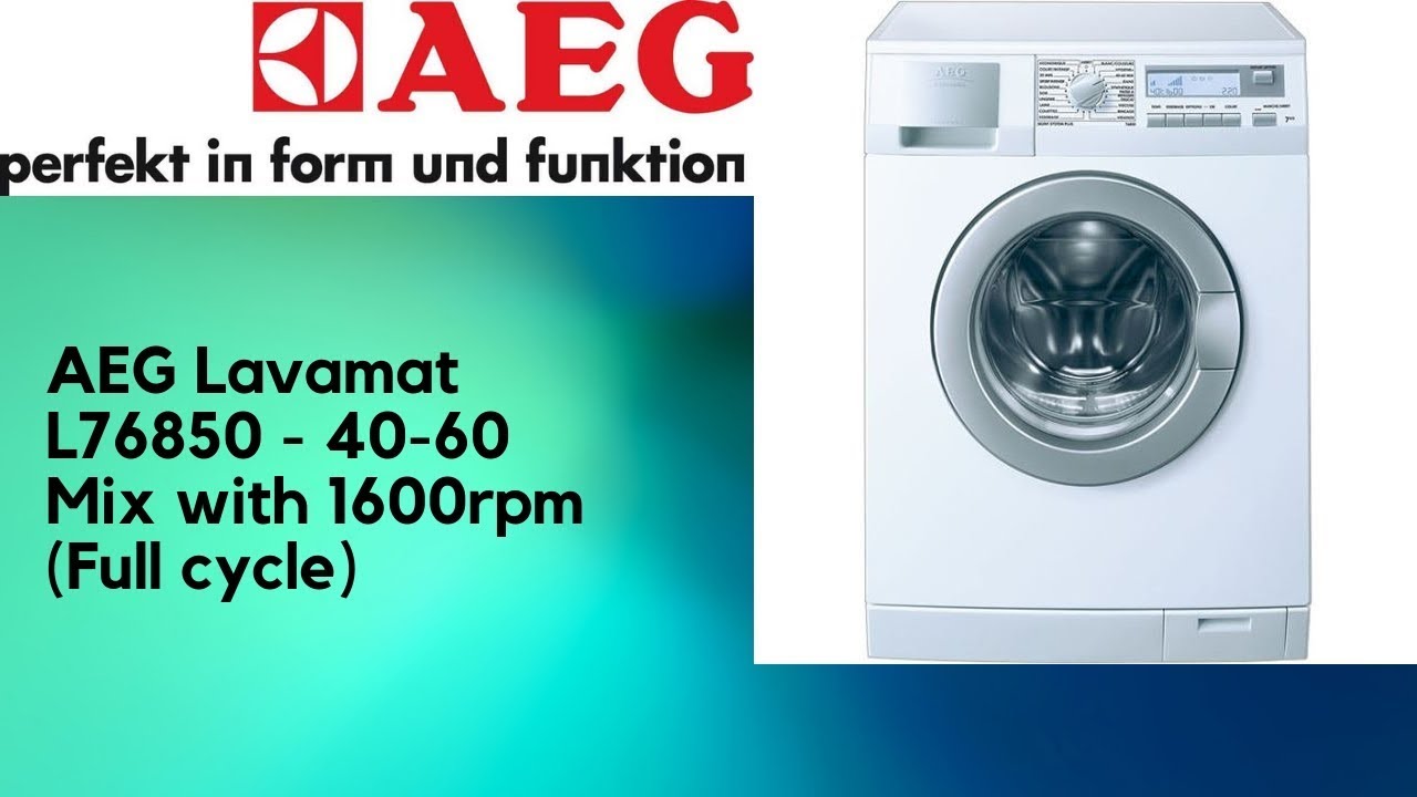 AEG Lavamat L76850 - 40-60 Mix (Full cycle)