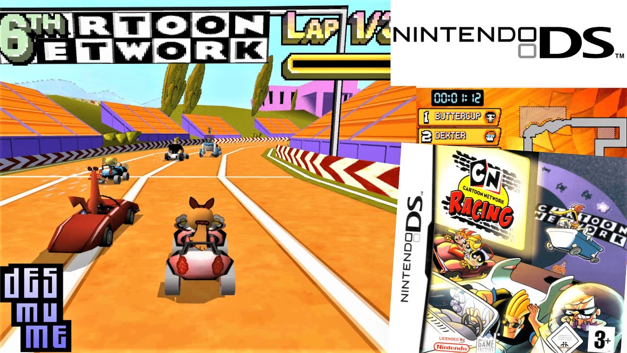Cartoon Network Racing (2006) Nintendo DS Gameplay in HD (DeSmuME)