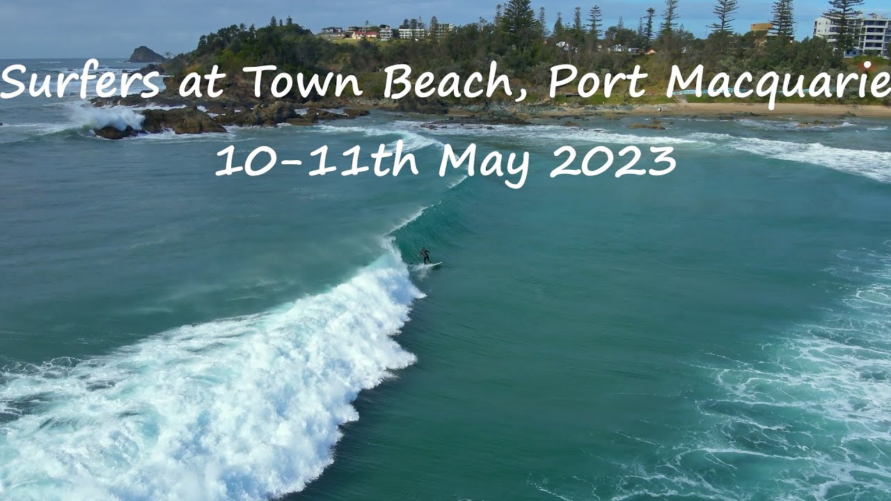 Surfers at Town Beach, Port Macquarie. 10-11th May 2023