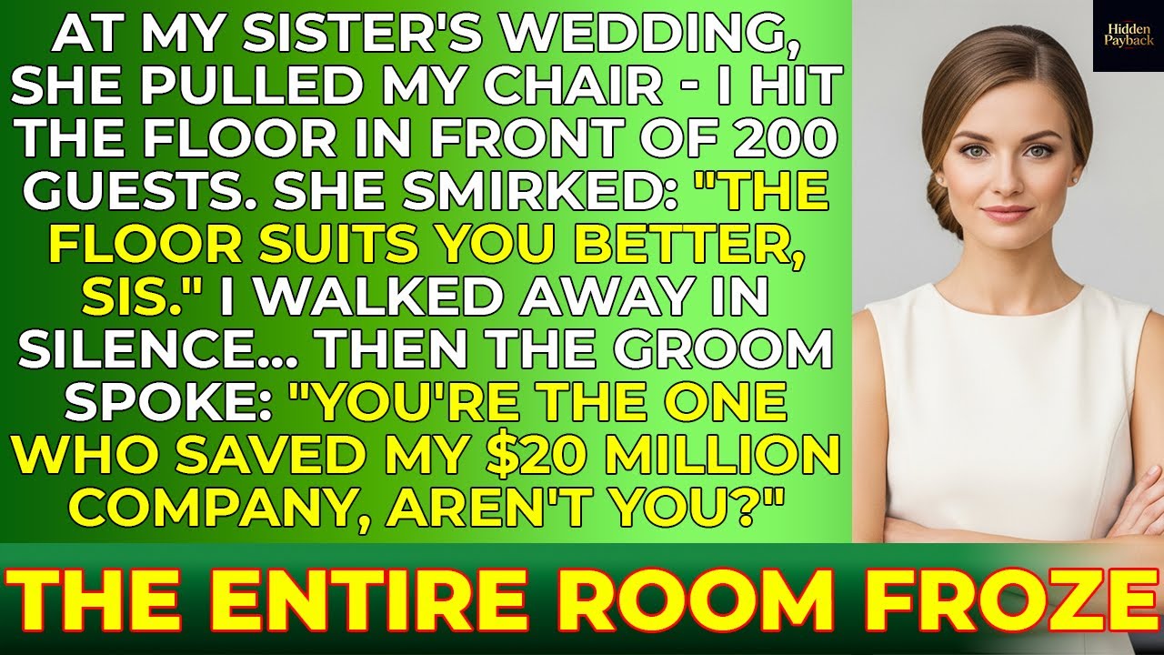At My Sister’s Wedding, She Pulled My Chair In Front Of 200 Guests—Then The Groom Froze The Room