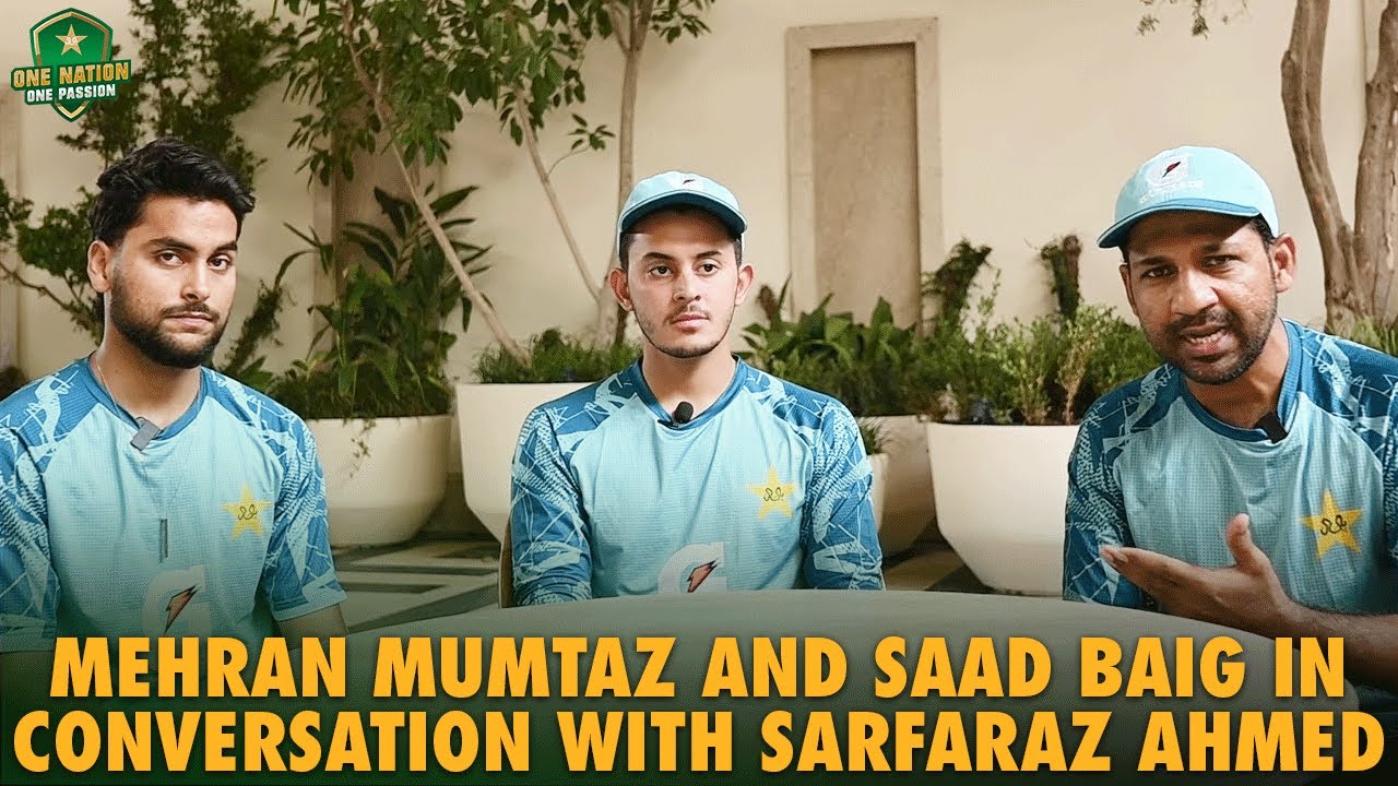 Mehran Mumtaz and Saad Baig in Conversation with Sarfaraz Ahmed 🎙️