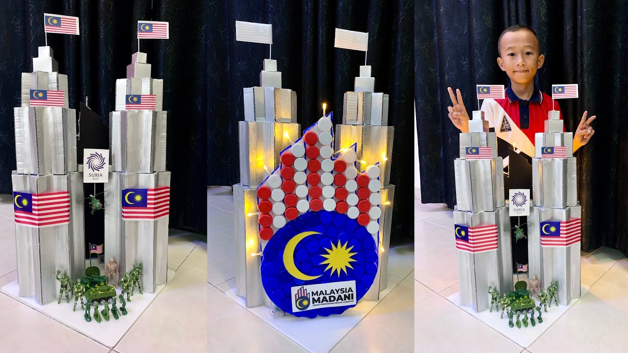 REPLIKA KLCC DARI KOTAK |BULAN KEMERDEKAAN |MALAYSIA MADANI |SEPTEMBER 2023