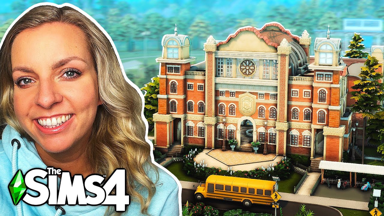 COPPERDALE HIGH SCHOOL | The Sims 4 Speed Build | No CC