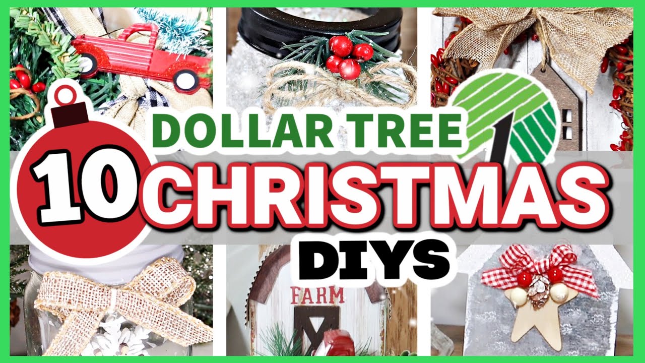 10 WOW!?! Dollar Tree Christmas DIYS 2021 (Easy but Impressive!) | Krafts by Katelyn