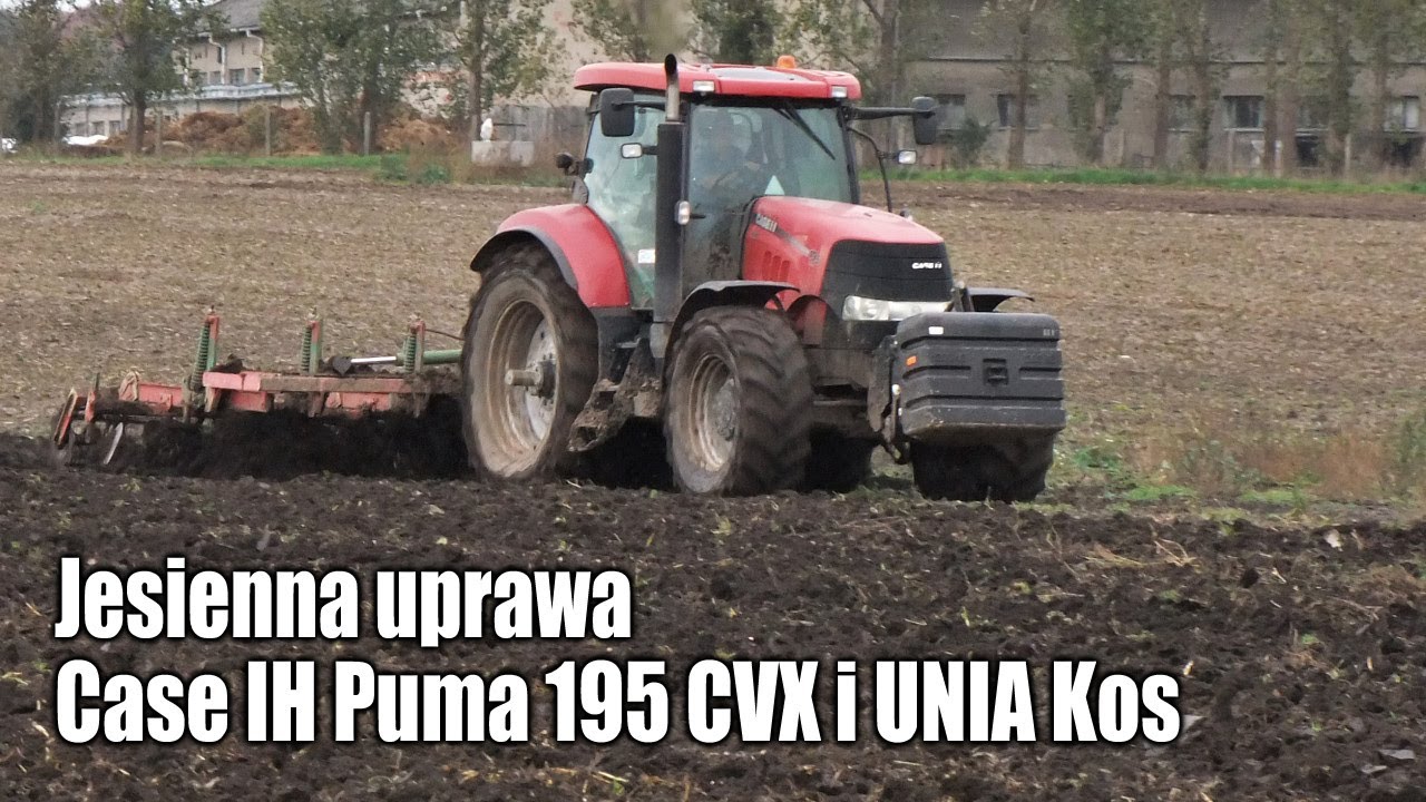 Case IH Puma 195 CVX i UNIA Kos w jesiennej uprawie