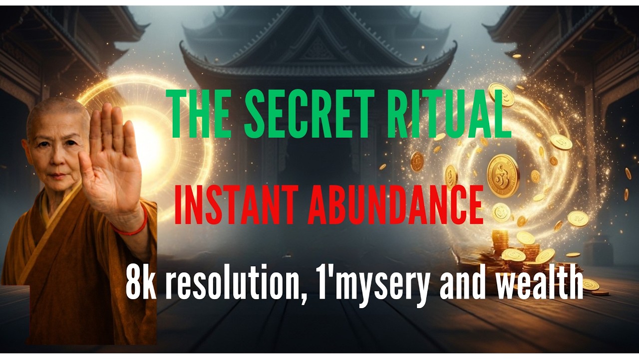 The Secret Monk’s Ritual for Instant Abundance! 💰Fate changing truth based on a ritual