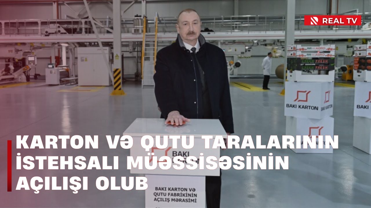 Karton və qutu taralarının istehsalı müəssisəsinin açılışı olub