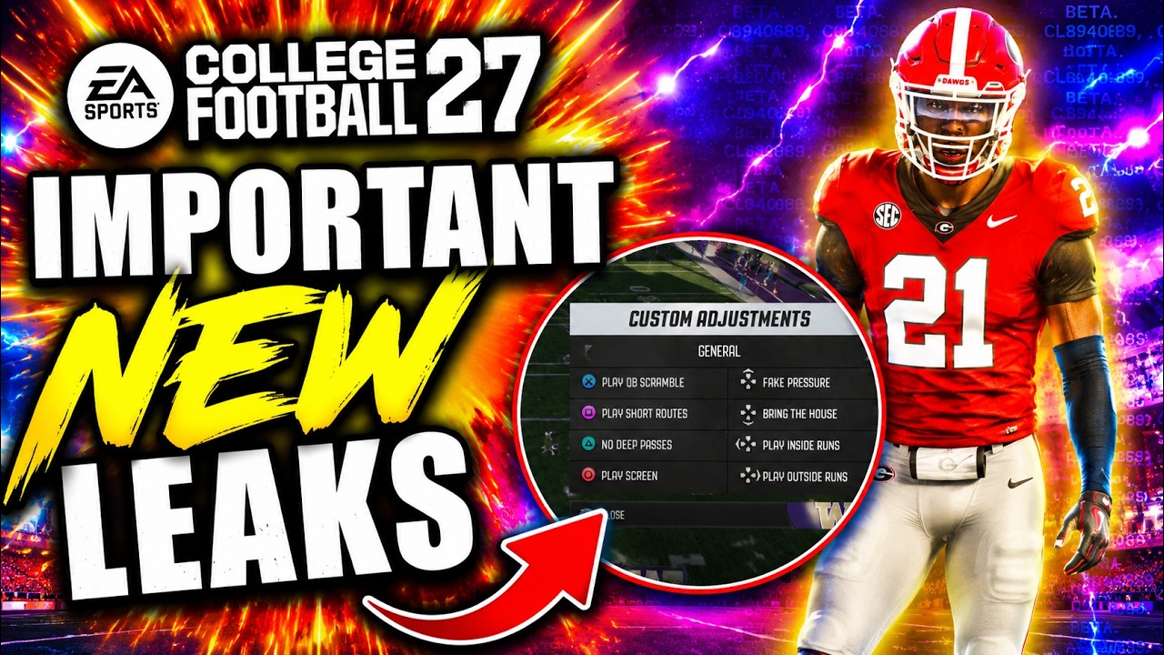 КРУПНЫЕ УТЕЧКИ И НОВОСТИ О НОВОЙ *БЕТА-ВЕРСИИ* ДЛЯ MADDEN 27 И COLLEGE FOOTBALL 27! | УТЕЧКА ГЕЙМ...