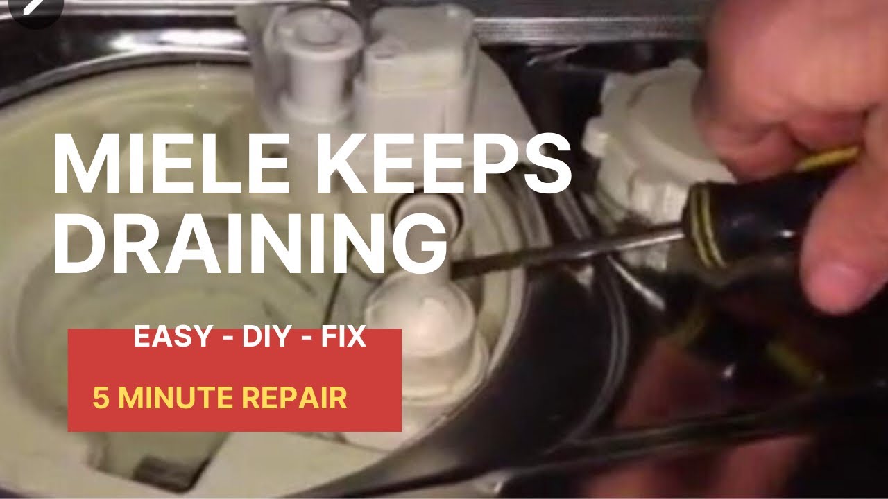 🌎 Miele Dishwasher - DRAIN WON’T STOP (FIXED) 😃
