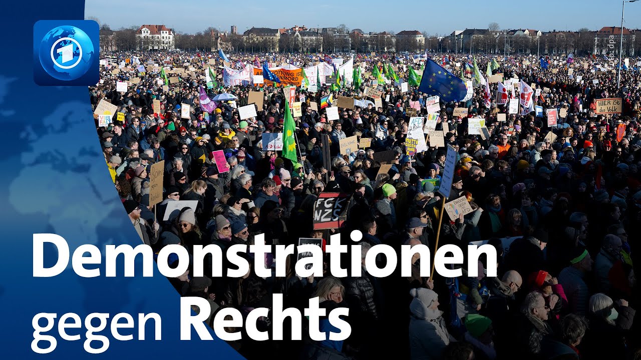 Demonstrationen gegen Rechtsextremismus