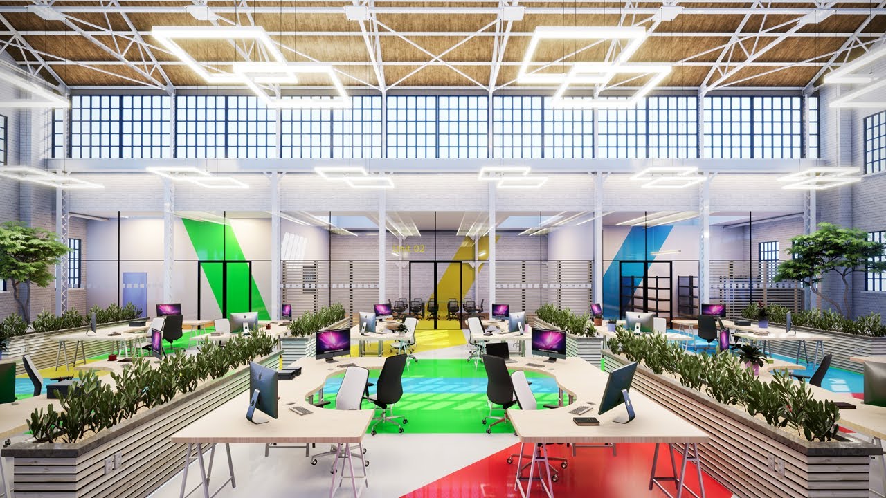 Contemporary Office Walk-Through ArchViz UE4