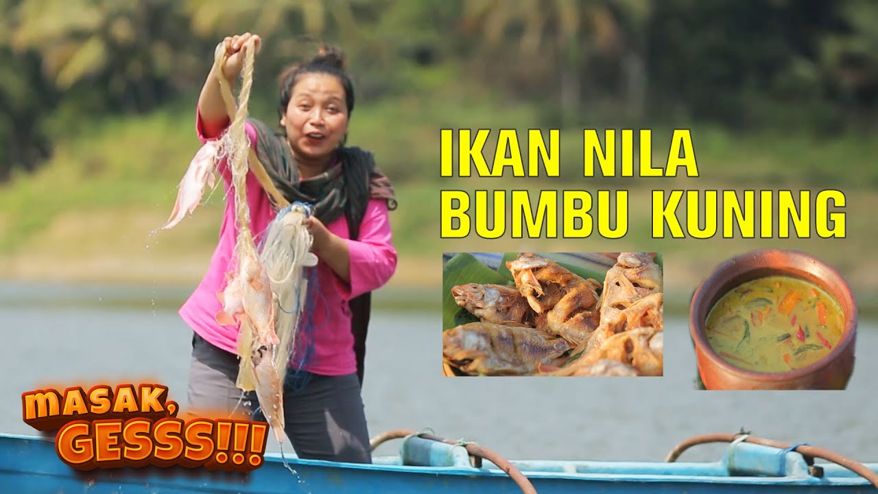 Mbok Wiryo Masak Ikan Nila Bumbu Kuning Semua Bahan Tinggal Ngambil! - MASAK GESSS!!!