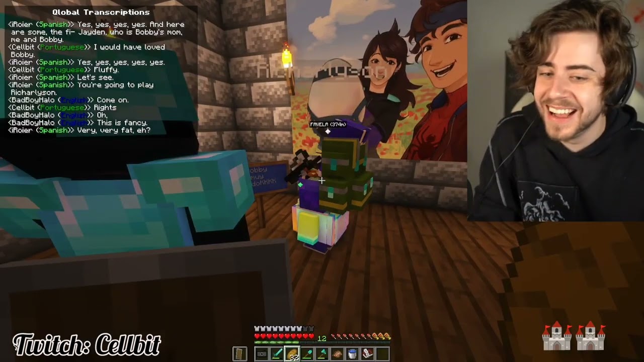 Cellbit ve la torre de Bobby, y el arte de la familia (bobby, jaiden y roier) ❤️❤️❤️