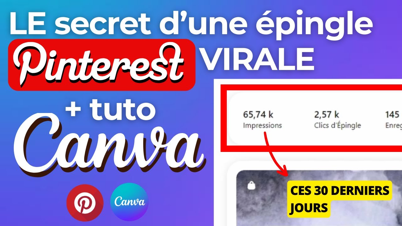 Comment créer une épingle Pinterest VIRALE avec Canva en 2024 (tuto Canva et Pinterest)