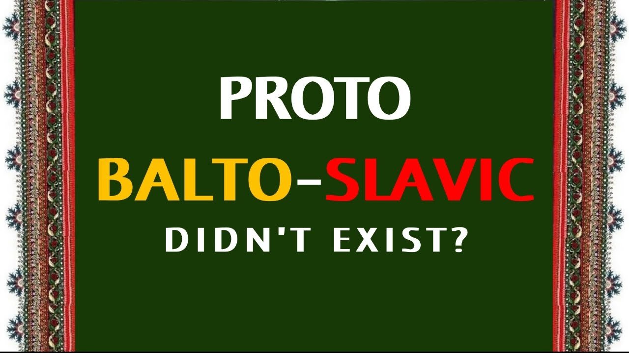 Proto-Balto-Slavic language exist?