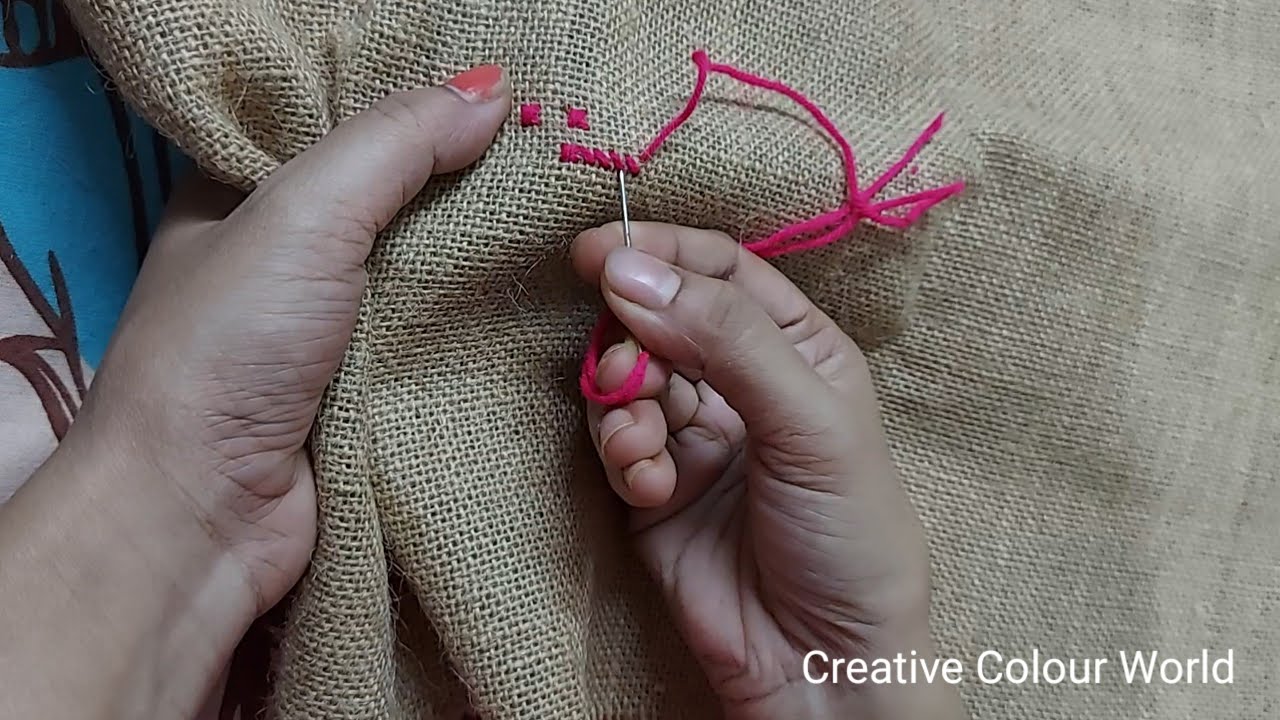 Tutorial Vedio: Cholo cross stitch kora shikhi ll ason selai shikhi ll Creative Colour World ll