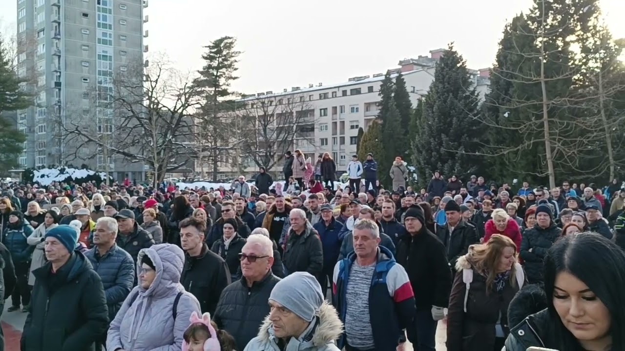 Ogrevalni protestni shod v Velenju