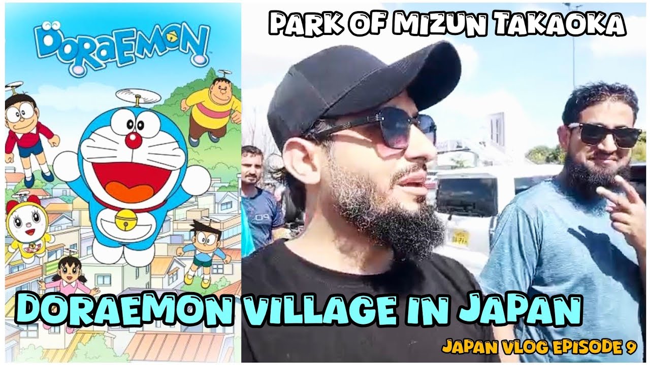 Exploring Doraemon Village in Real Life+Special Dinner at Friend’s Home| Park of Mizun Takaoka japan