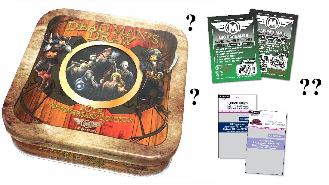 Detailed review of card sleeves for Dead Man’s Draw 10-year Anniversary edition