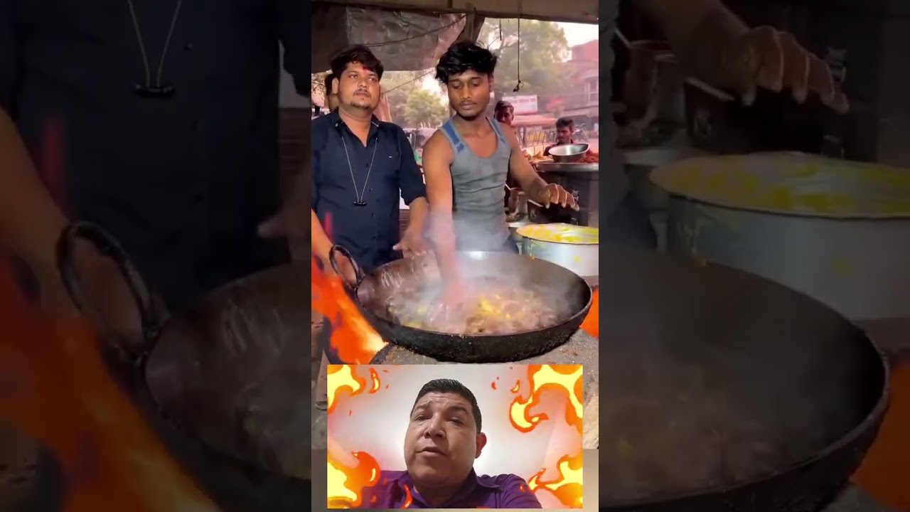 en la India cocinan metiendo las manos directamente al aceite😱🔥 