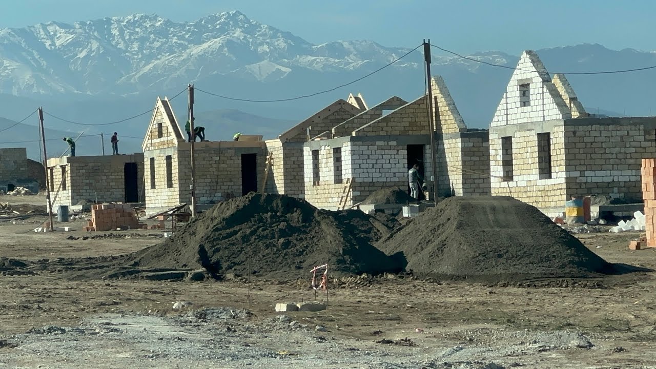 Ağdam, Eyvazxanbəyli kəndinin tikintisindən yeni görüntülər (21.02.26)