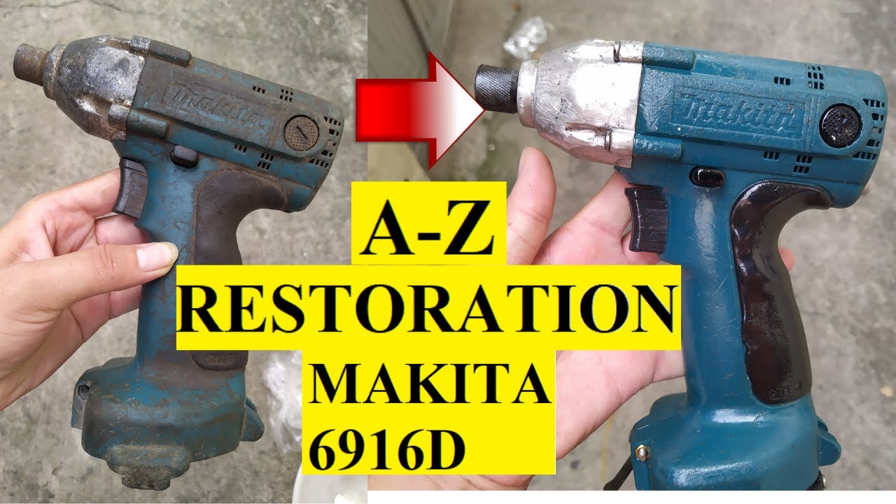 Vệ sinh Makita 6916D Nhật Bãi từ A-Z nhặt từ ngoài bãi về | VÍt pin Nhật Bãi