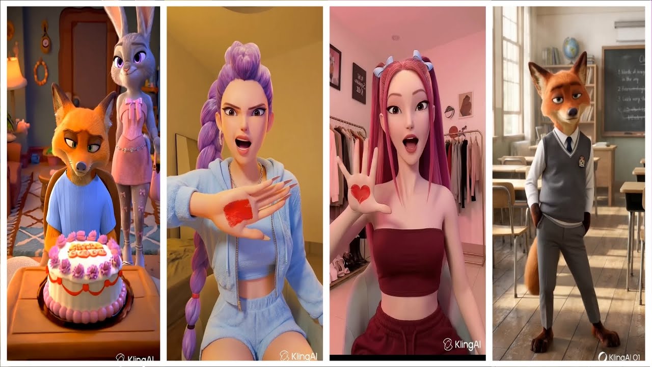 COLORING MIX TREND K POP AND ZOOTOPIA CHARACTERS #colors #trending #kpop #sajaboys #zootopia #makeup