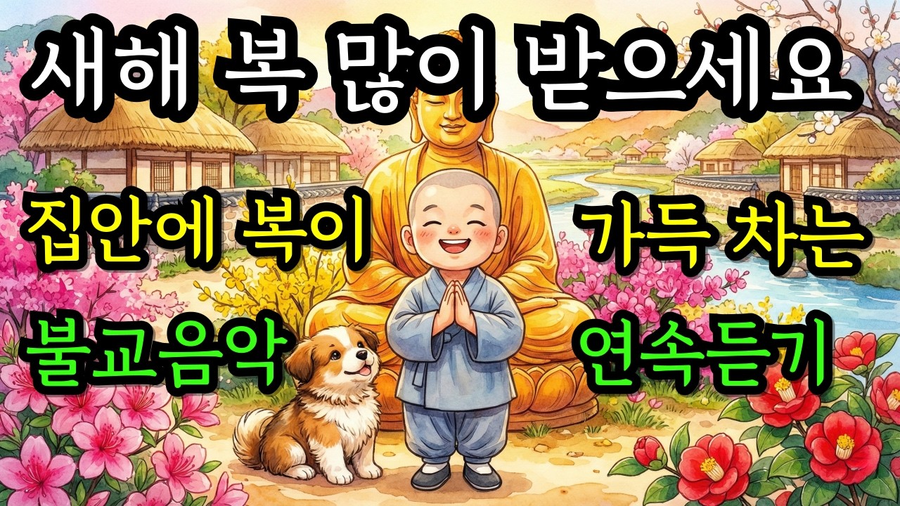 ☀️새해맞이 복 받는 불교 노래  |  집안에 복이 가득  차는  불교노래  |  불교 노래 모음집 #새해노래 #새해기도 #새해대운