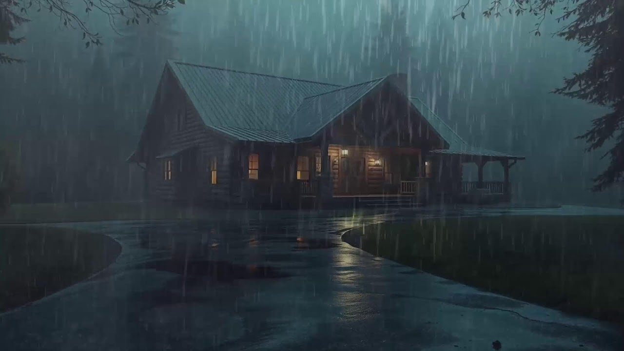 Fall Asleep With The Soothing Sounds Of Rain And Thunder | Rain Sounds For Sleeping ASMR